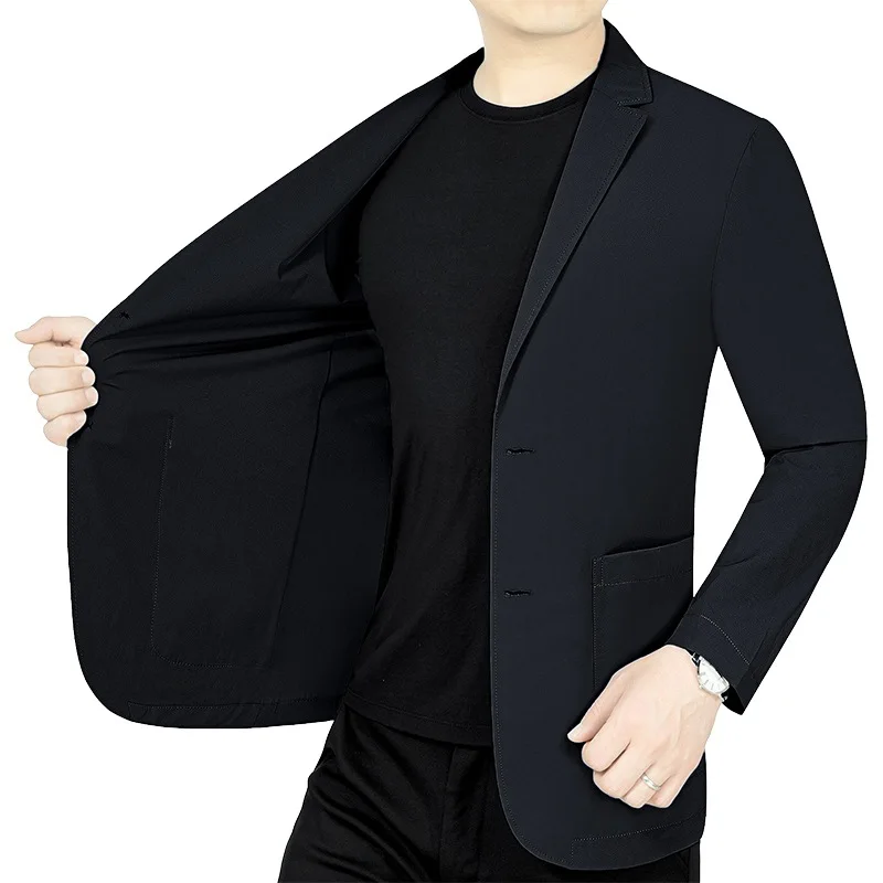 Summer Men Thin Breathable Blazers Jackets High Quality Male Quick Drying Blazers Coats Man Business Casual Suits Coats 4XL - Image 5