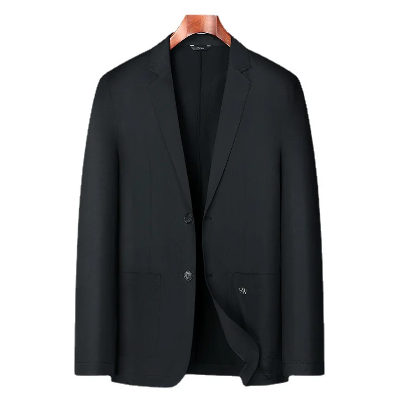 Summer Thin men blazer Ice Silk Breathable Stretch Casual Suit 7XL 8XL Plus Size Suit Jacket 6XL Lightweight blazers 145kg - Image 3