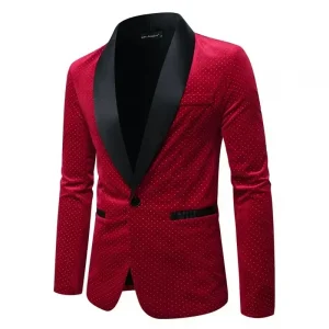 Plus Size African Men Luxury Gold Velvet Suit Single-button Loose Black Green Burgundy Male Wedding Party Dress Plaid Blazers
