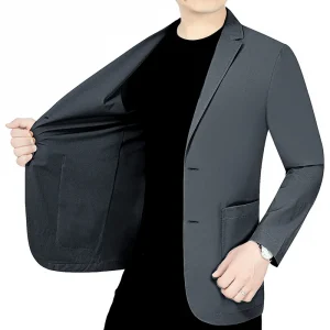 Summer Men Thin Breathable Blazers Jackets High Quality Male Quick Drying Blazers Coats Man Business Casual Suits Coats 4XL